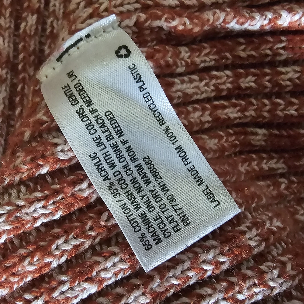 Womens Marbled RED/ORANGE Sweater Universal Thread Size Small - Picture 6 of 6